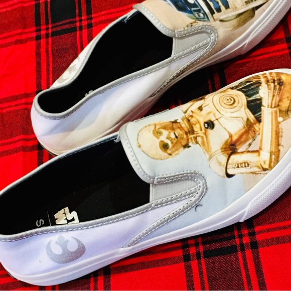 Sperry Star Wars boat shoes sneakers loafers mens 8.5 - white - like new - Picture 8 of 12